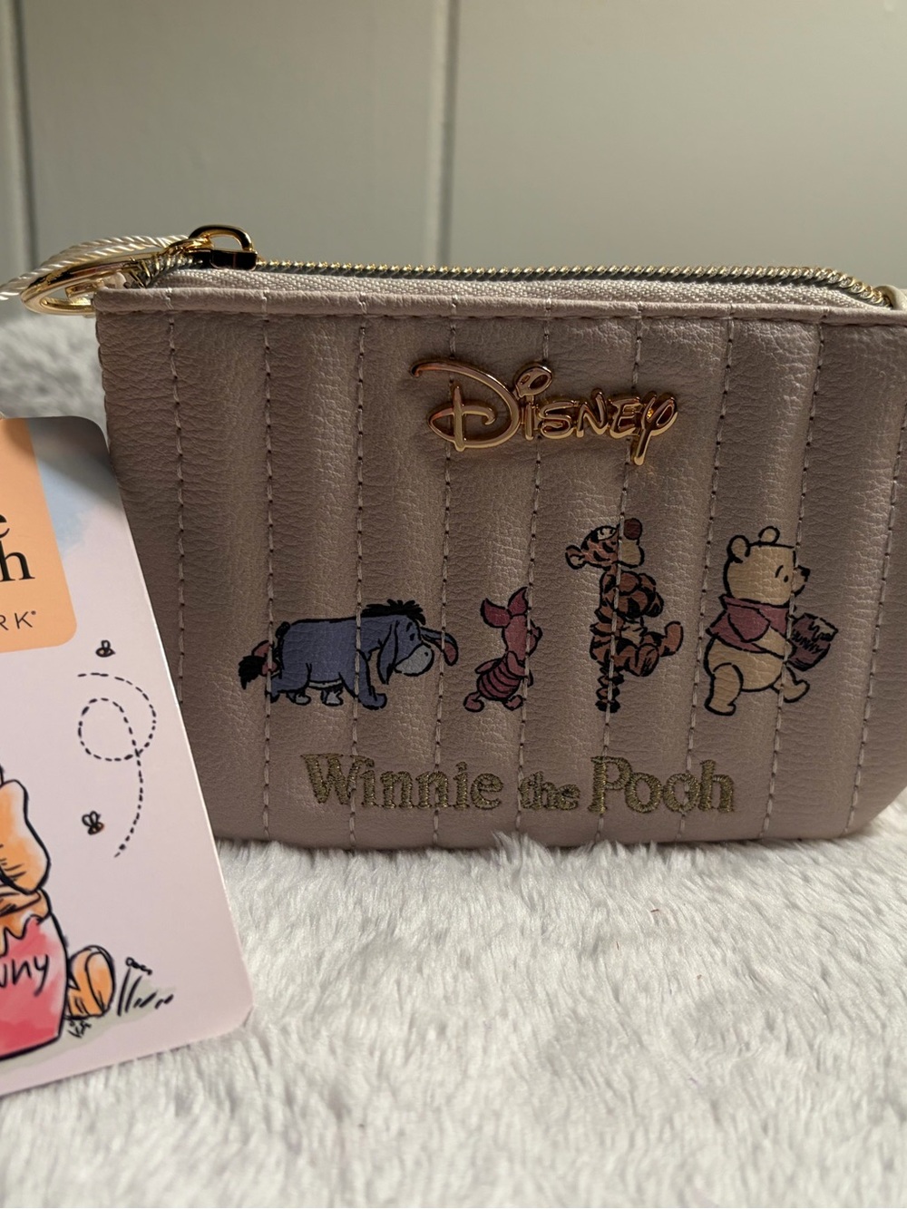 NWT Disney Primark Winnie the Pooh Quilted Mini Wallet - Picture 2 of 13